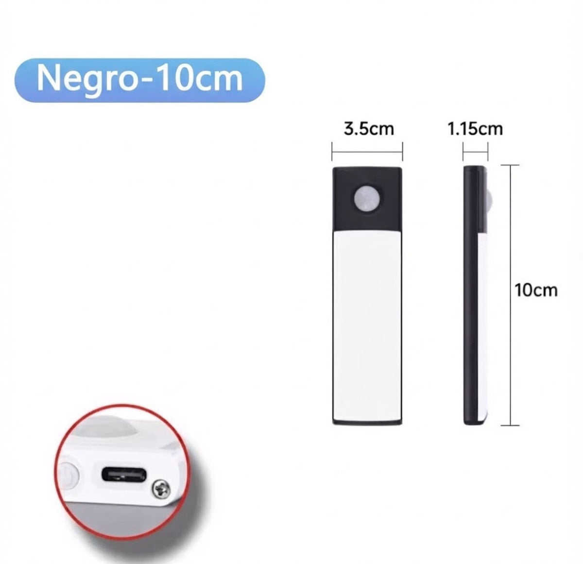 Lampara led con sensor de movimiento e imán